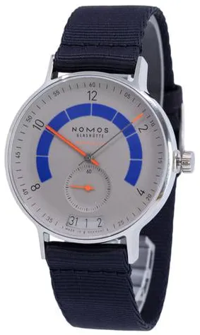 NOMOS Autobahn 1303 41mm Stainless steel White