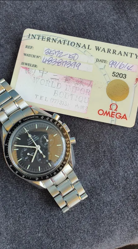 Omega Speedmaster Moonwatch 3572.50.00 42mm Stainless steel Black