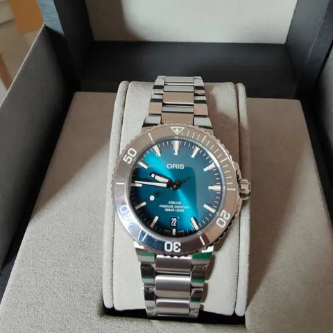 Oris Aquis 01 733 7732 4155-07 8 21 05PEB 39.5mm Stainless steel Blue