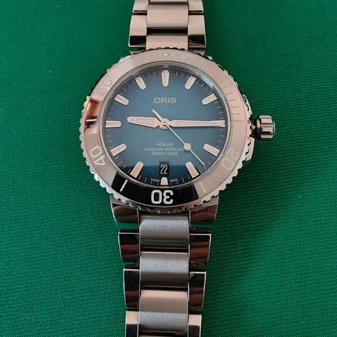 Oris Aquis 01 733 7732 4155-07 8 21 05PEB 39.5mm Stainless steel Blue 7