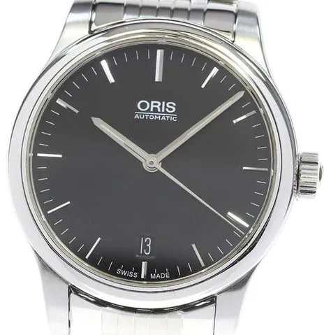 Oris 7578 37mm Stainless steel Black