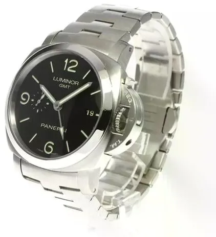 Panerai Luminor 1950 3 Days GMT Automa PAM 00329 44mm Stainless steel Black