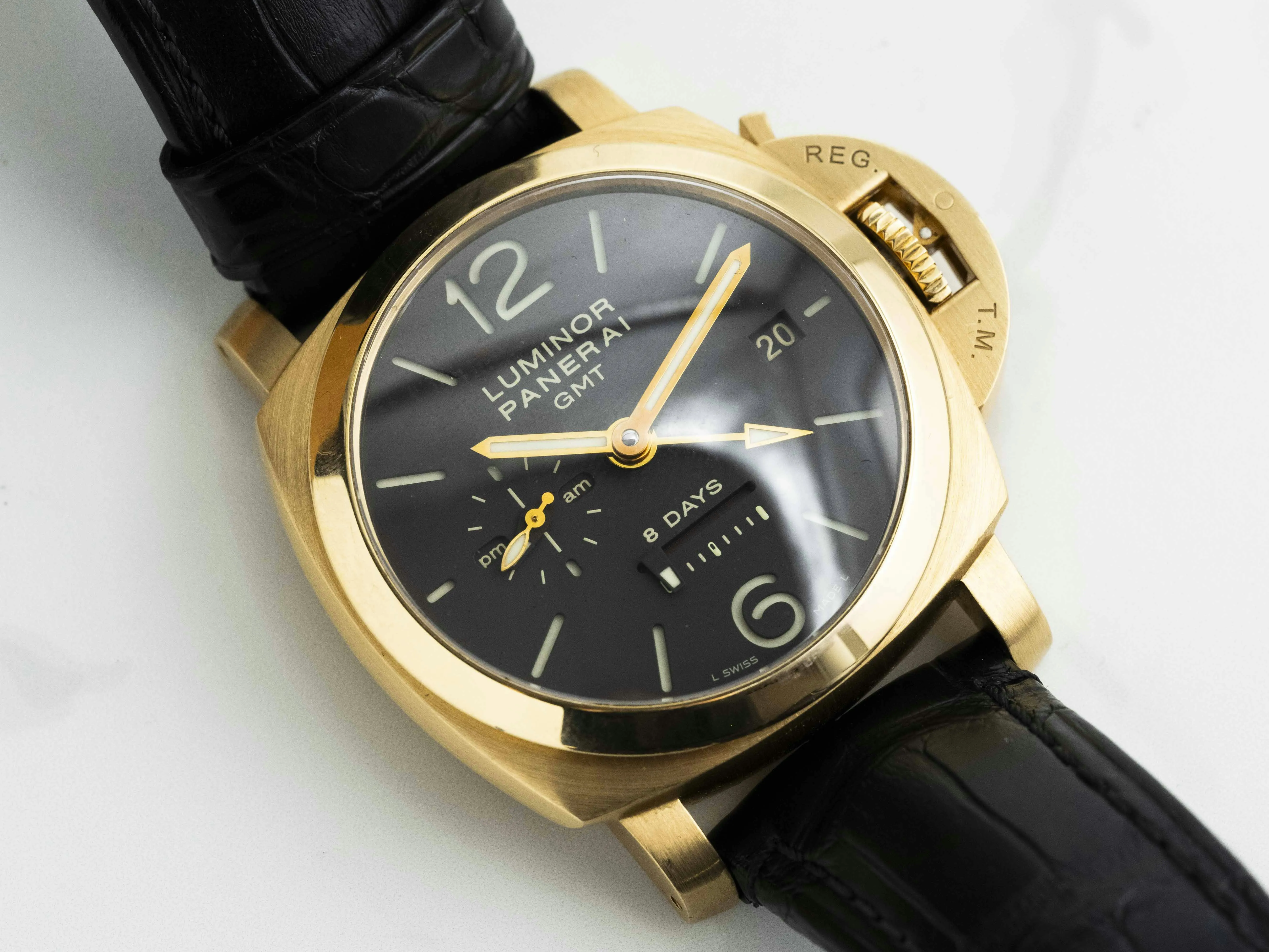 Panerai Luminor 1950 PAM 00289 44mm Rose gold Brown 5