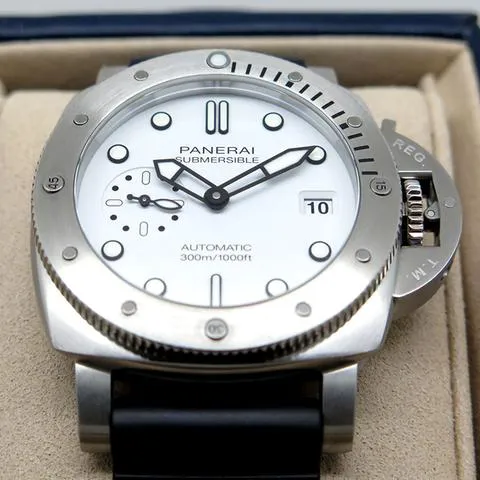 Panerai Submersible PAM02223 42mm Stainless steel White 2