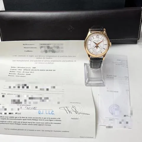 Patek Philippe Annual Calendar 5205R-001 40mm Rose gold White 1