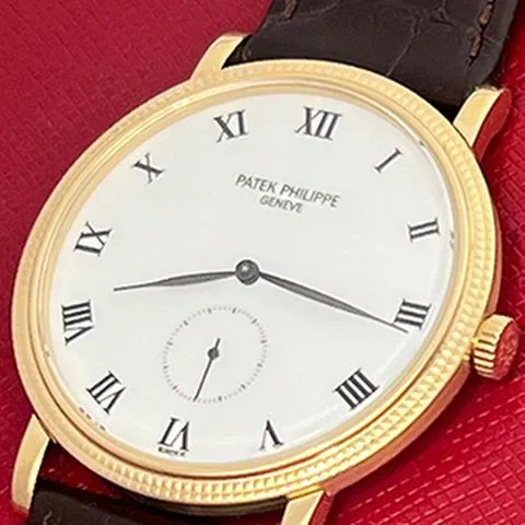 Patek Philippe Calatrava 3919J 33mm Yellow gold White 2