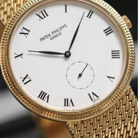 Patek Philippe Calatrava 3919J 33mm Yellow gold White 3