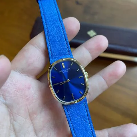 Patek Philippe Golden Ellipse 3548 27mm Yellow gold Blue 1