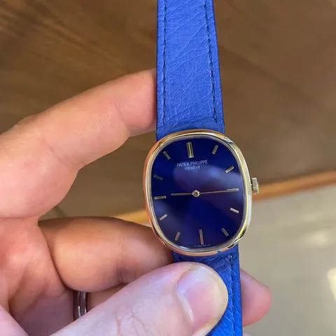 Patek Philippe Golden Ellipse 3548 27mm Yellow gold Blue 10