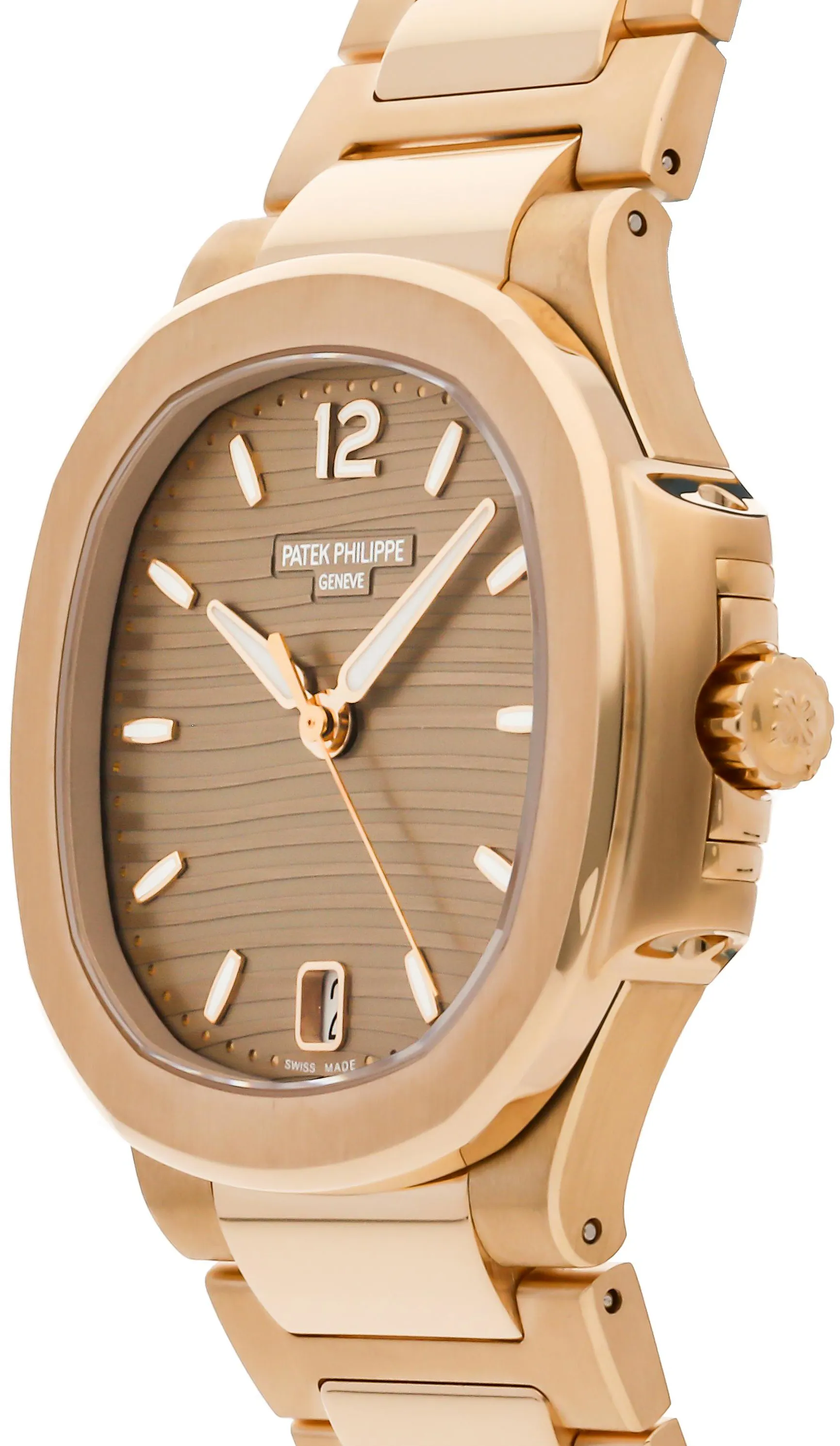 Patek Philippe Nautilus 7118/1R-010 35mm Rose gold Brown 1