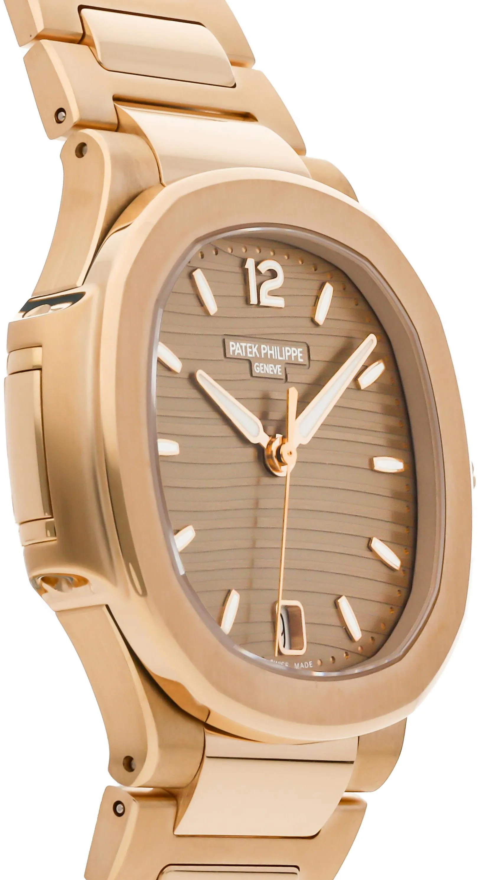 Patek Philippe Nautilus 7118/1R-010 35mm Rose gold Brown 2