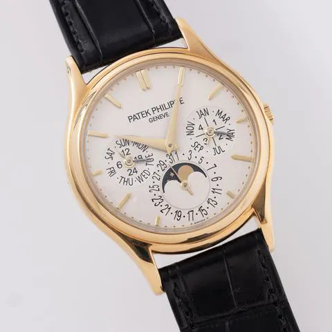 Patek Philippe Perpetual Calendar 5140J 37mm Yellow gold Silver 3