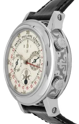 Patek Philippe Sky Moon Tourbillon 5002P-001 42mm Platinum Silver 1