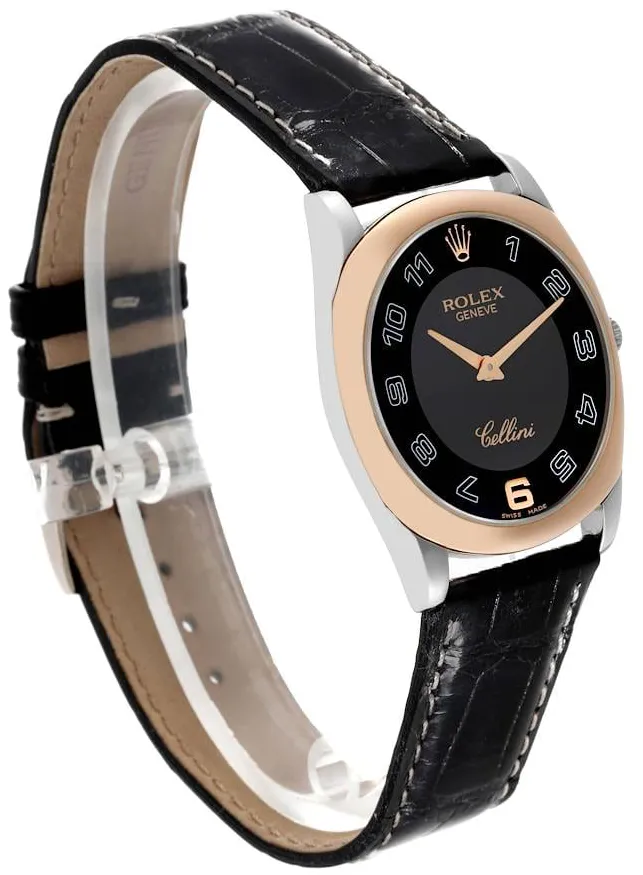 Rolex Cellini 4233/9 33mm Rose gold Black 2