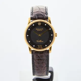 Rolex Cellini 5116/8 18k yellow gold Black