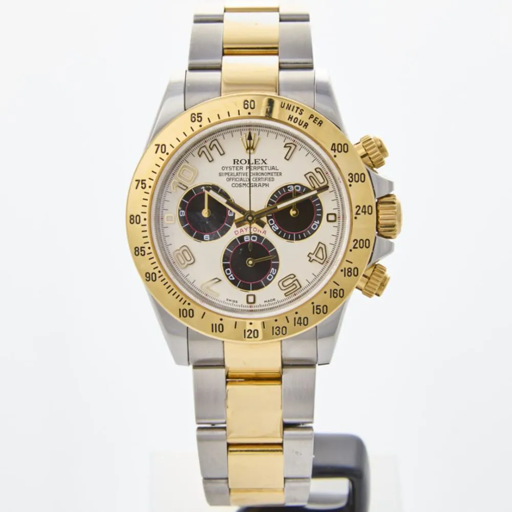 Rolex Daytona 116523 40mm Stainless steel and 18k yellow gold White