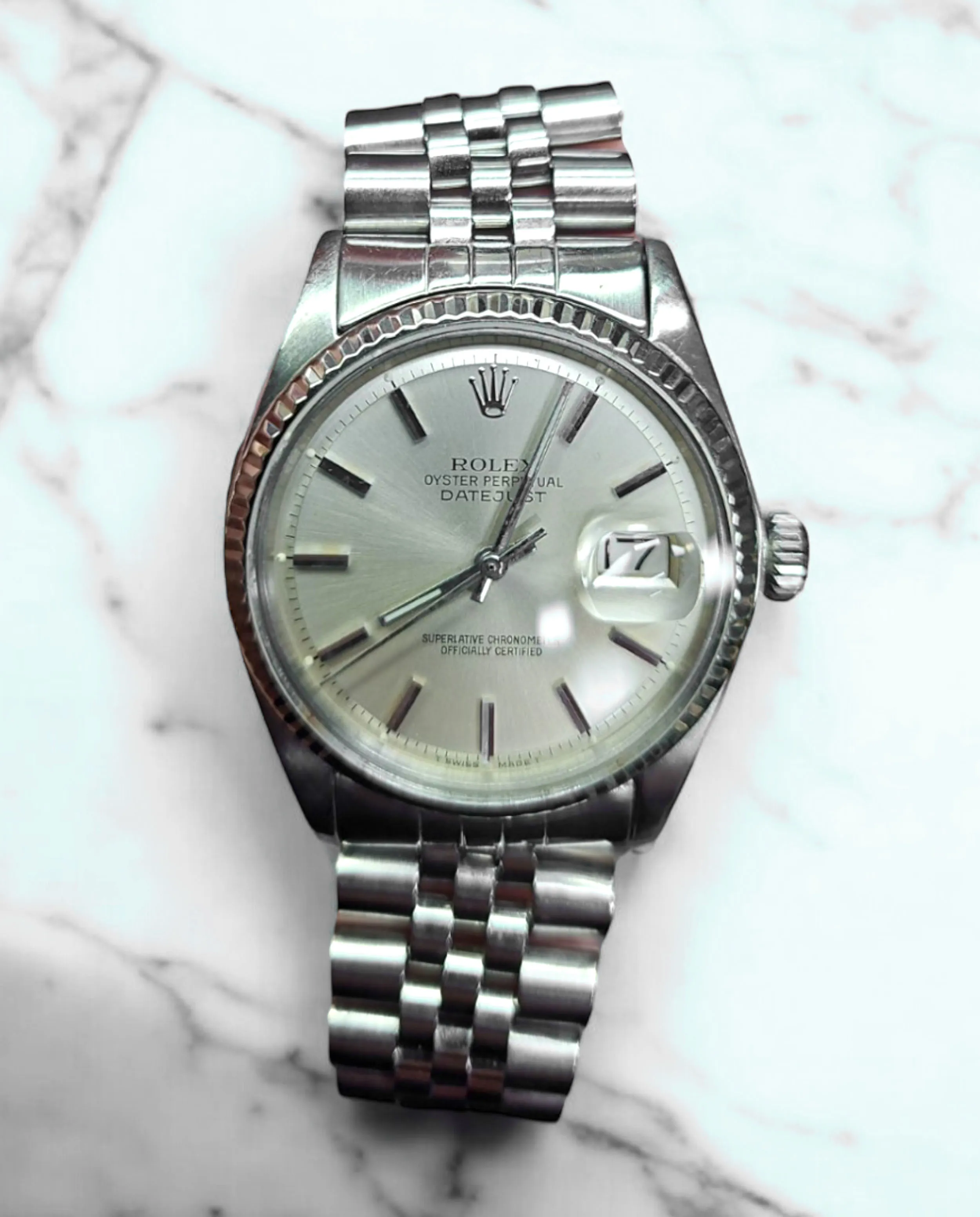 Rolex Datejust 1601 36mm Stainless steel Ivory