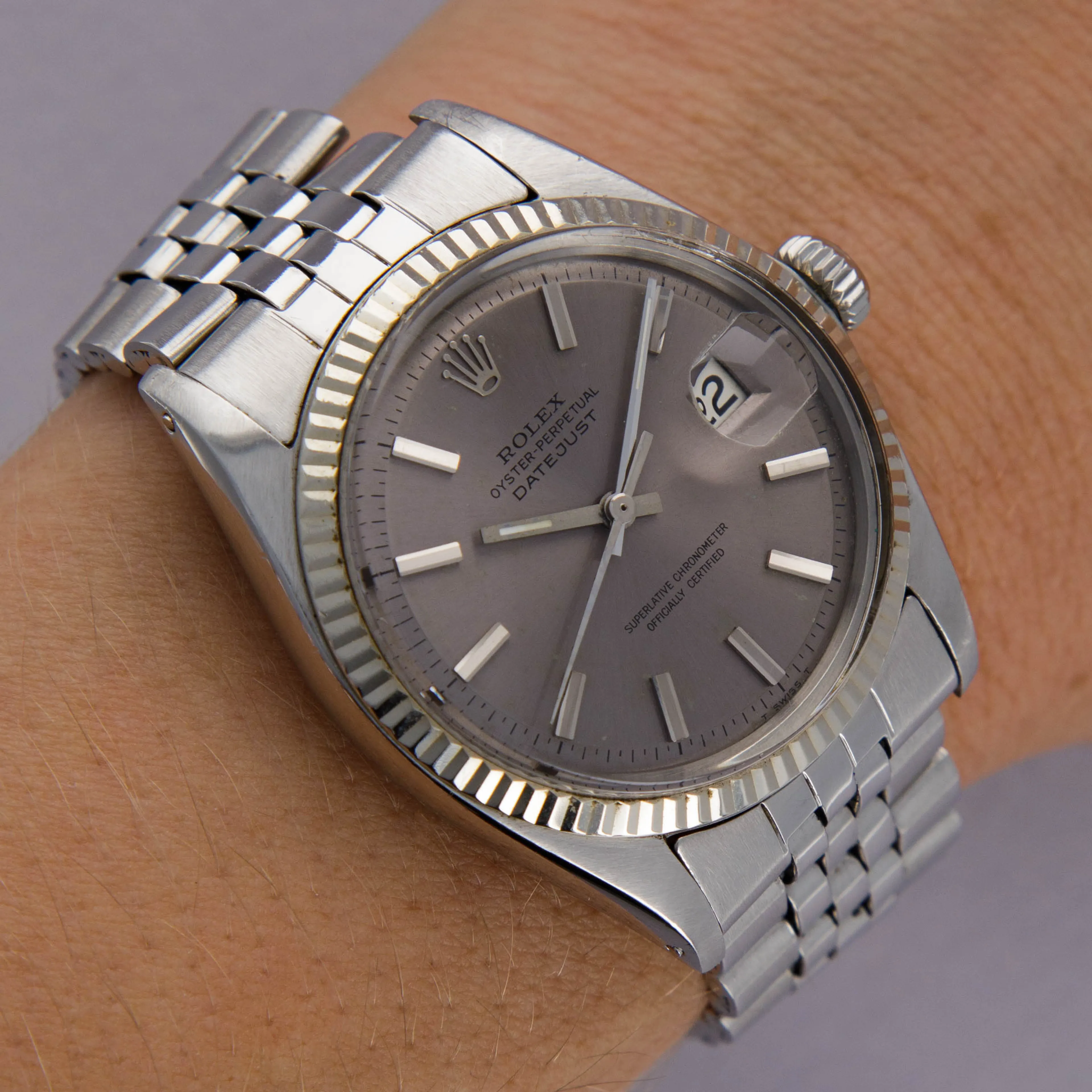 Rolex Datejust 1601 36mm Stainless steel Gray 16