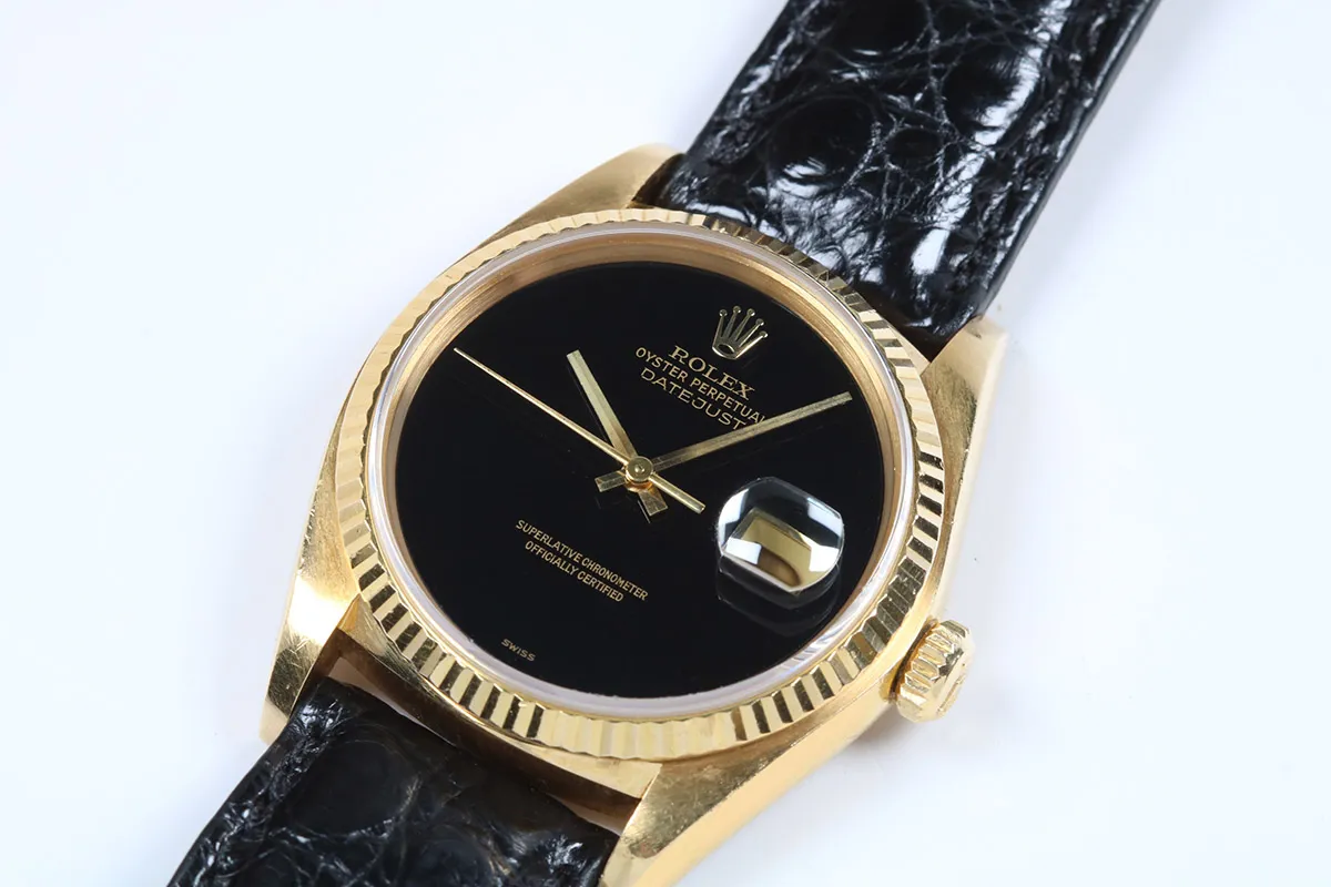 Rolex Datejust 36 16018 36mm Yellow gold Onyx 1