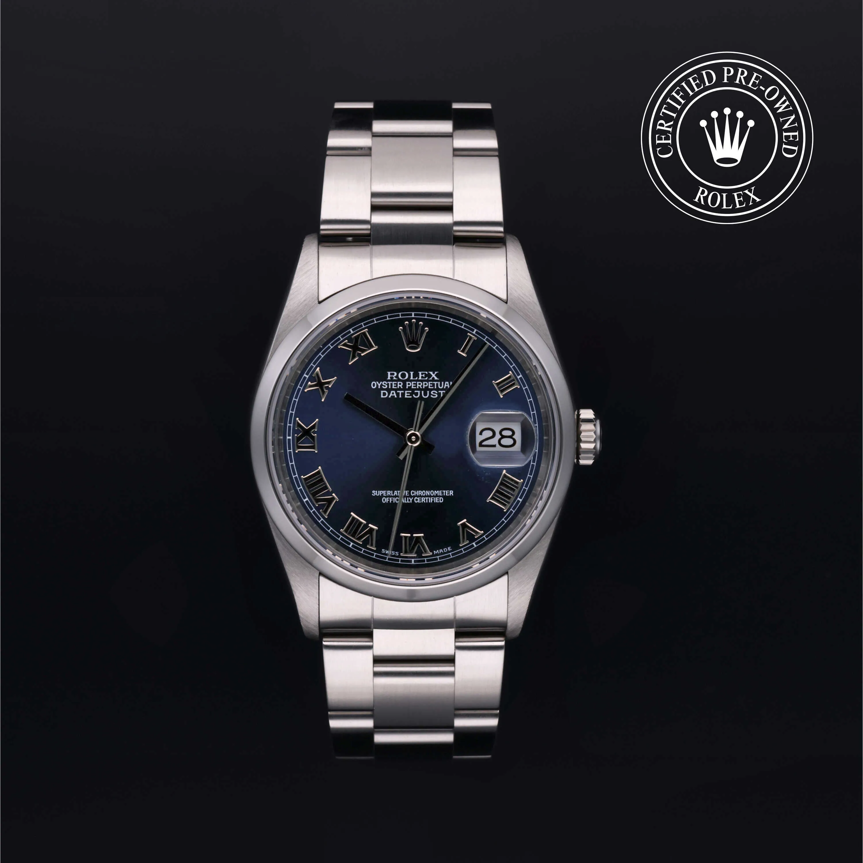 Rolex Datejust 36 16200 36mm Stainless steel Blue