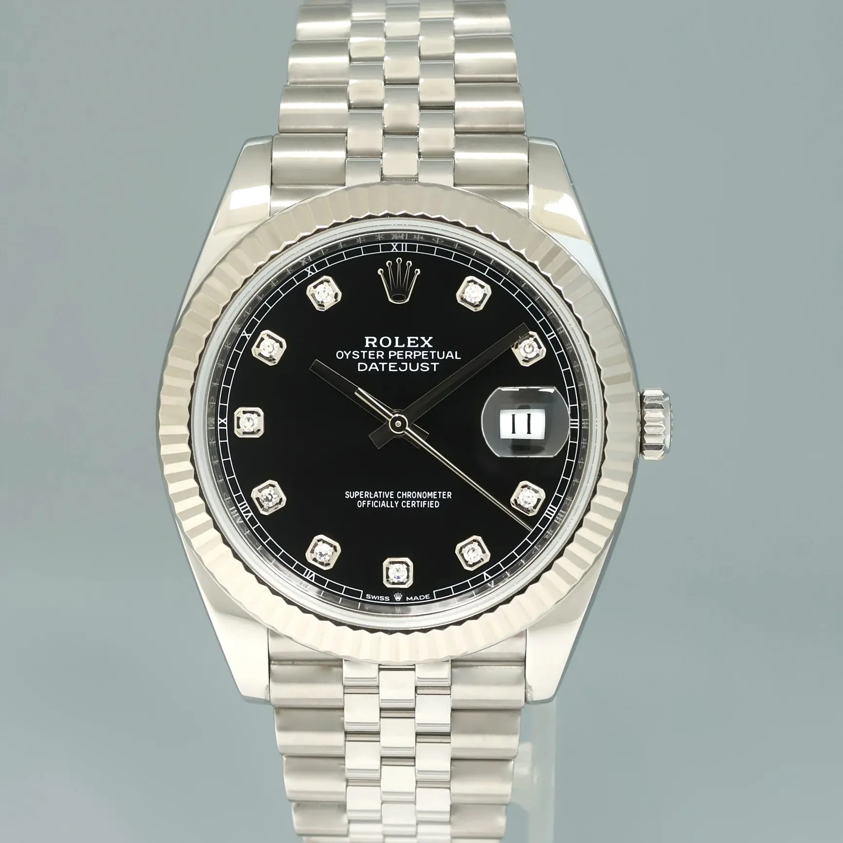 Rolex Datejust 41 126334-0012 41mm White gold and Oystersteel Black