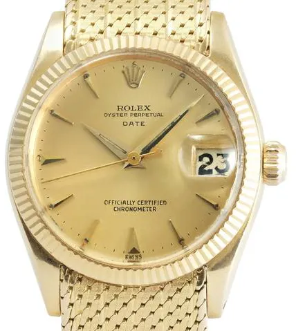 Rolex Datejust 6627 31mm Yellow gold Champagne