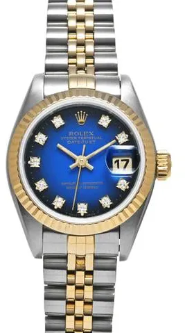 Rolex Datejust 69173G 26mm Stainless steel Blue