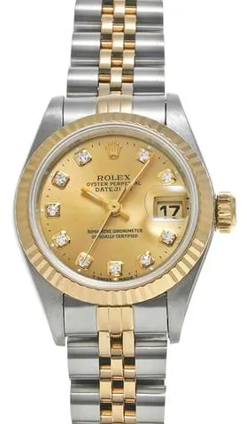 Rolex Datejust 69173G 26mm Stainless steel Champagne