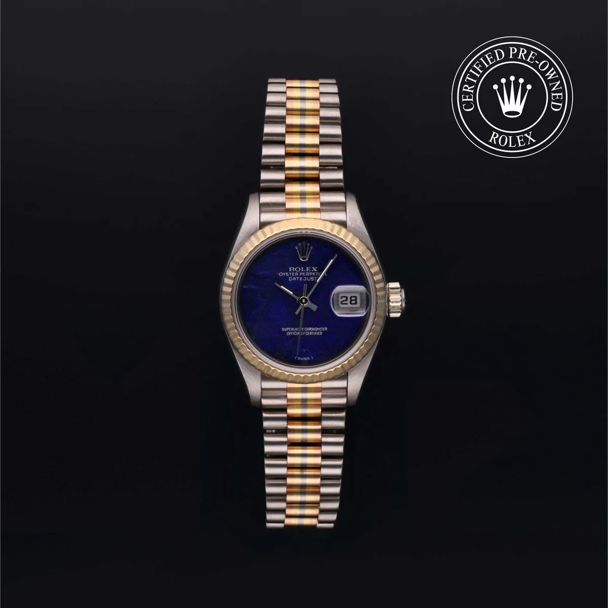 Rolex Datejust 69179B 26mm White gold and Yellow gold Lapis lazuli