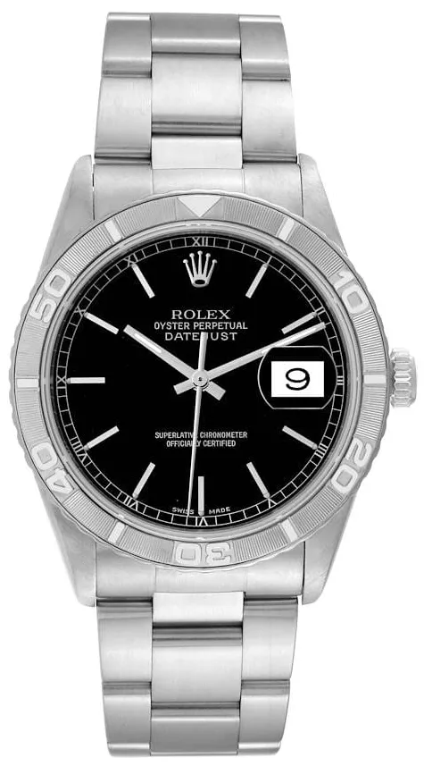 Rolex Datejust Turn-O-Graph 16264 36mm Stainless steel Black