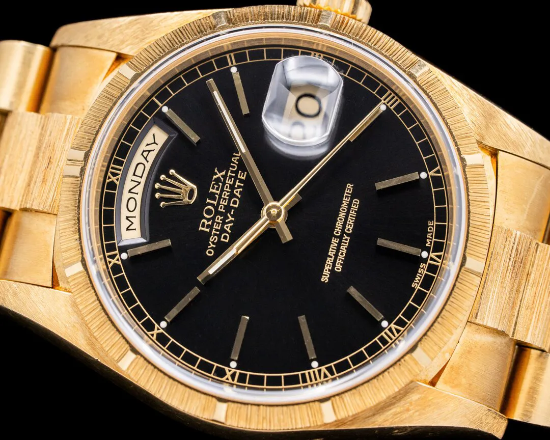 Rolex Day-Date 36 18248 36mm Yellow gold Black 4