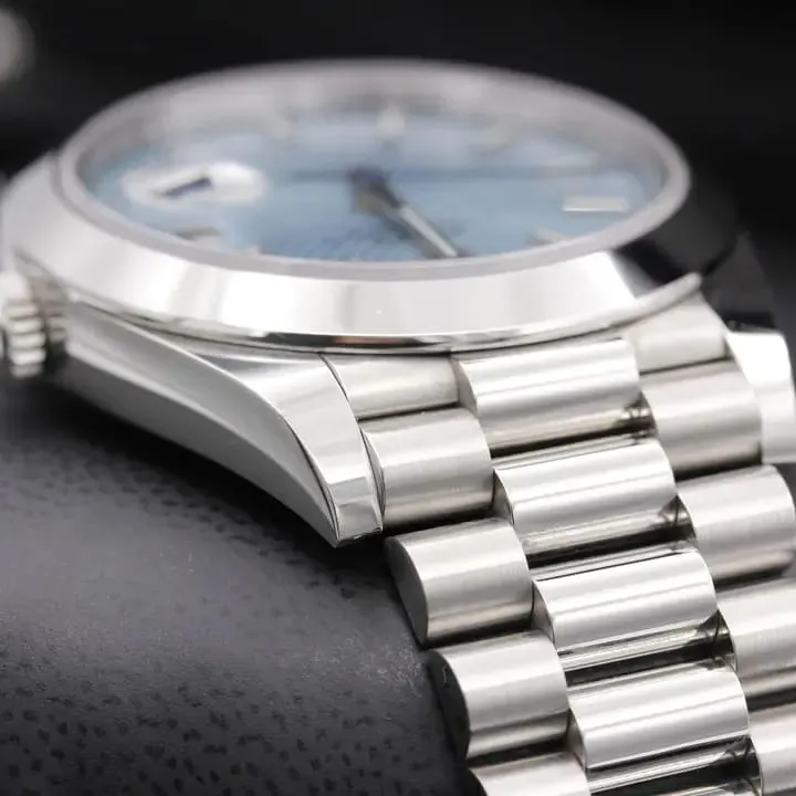 Rolex Day-Date 40 228206-0004 40mm Platinum Blue 4