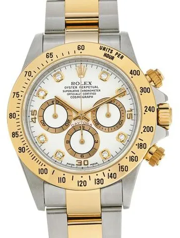 Rolex Daytona 16523G 40mm Stainless steel White