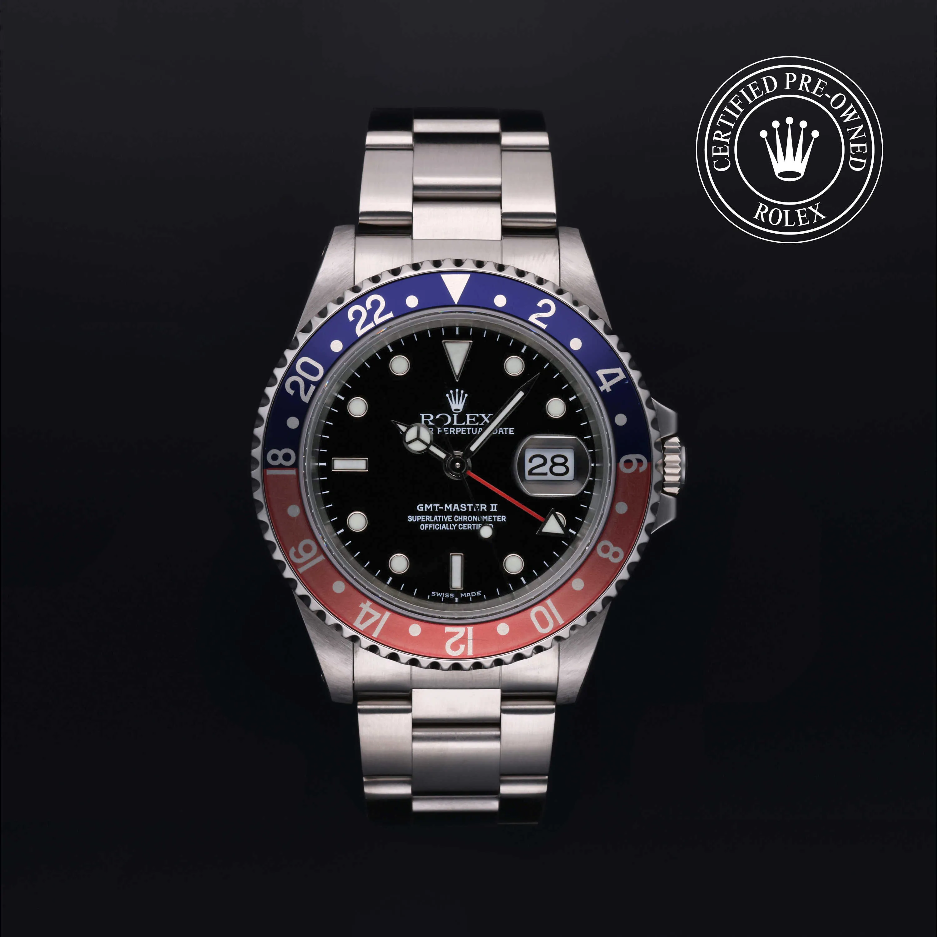 Rolex GMT-Master II 16710 40mm Stainless steel Black