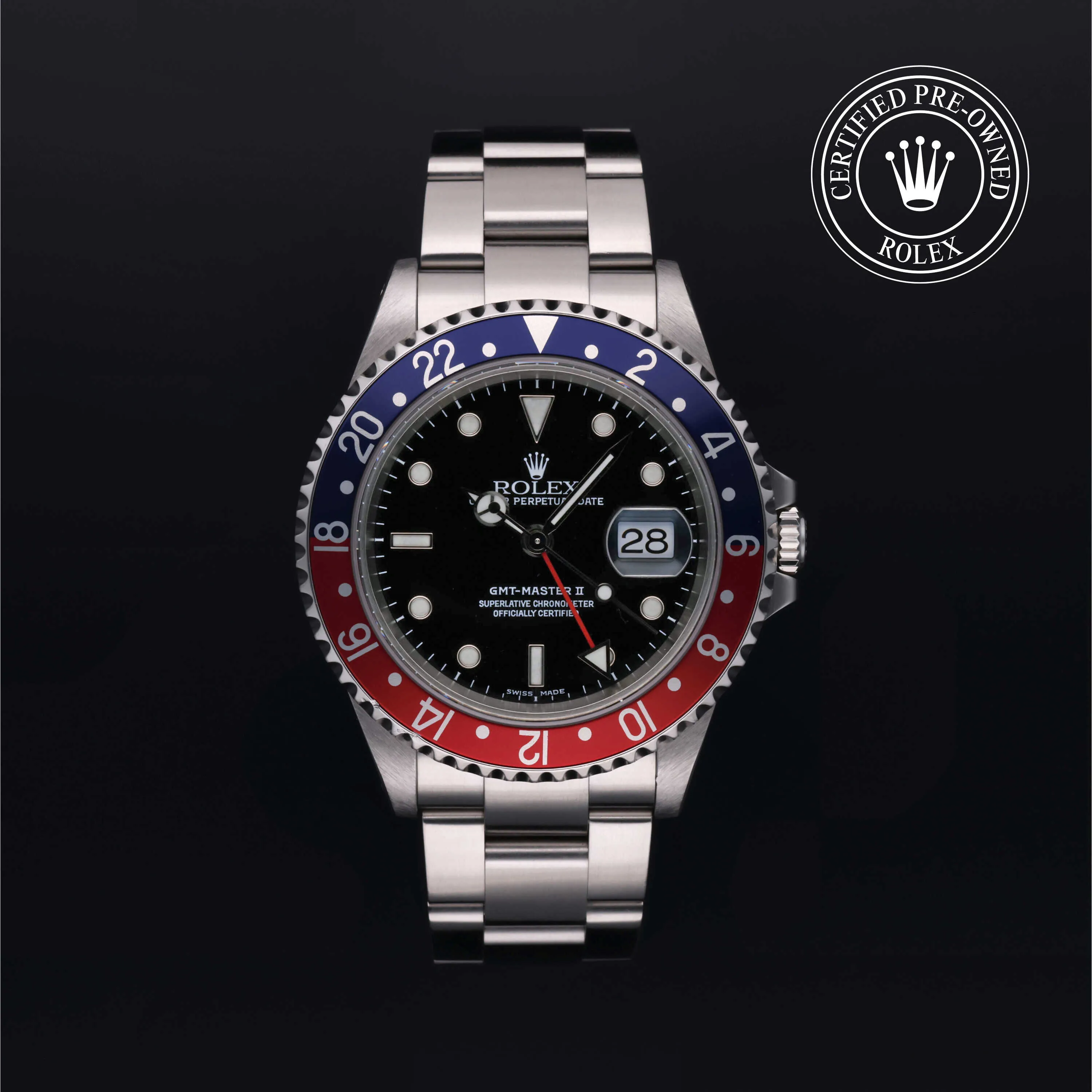 Rolex GMT-Master II 16710 40mm Stainless steel Black