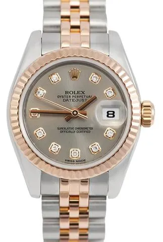 Rolex Lady-Datejust 179171 26mm Yellow gold and Stainless steel Gray