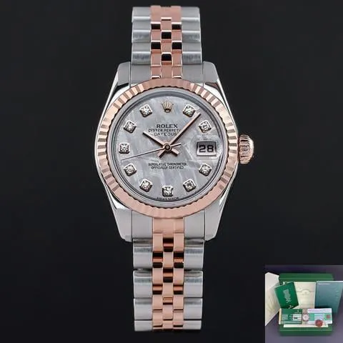 Rolex Lady-Datejust 179171 26mm Yellow gold and Stainless steel Silver