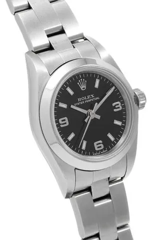 Rolex Oyster Perpetual 76080 24mm Stainless steel Black 2