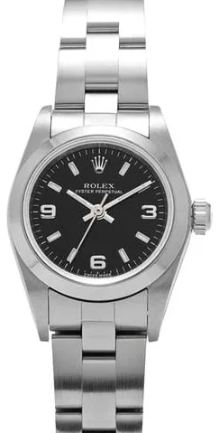 Rolex Oyster Perpetual 76080 24mm Stainless steel Black