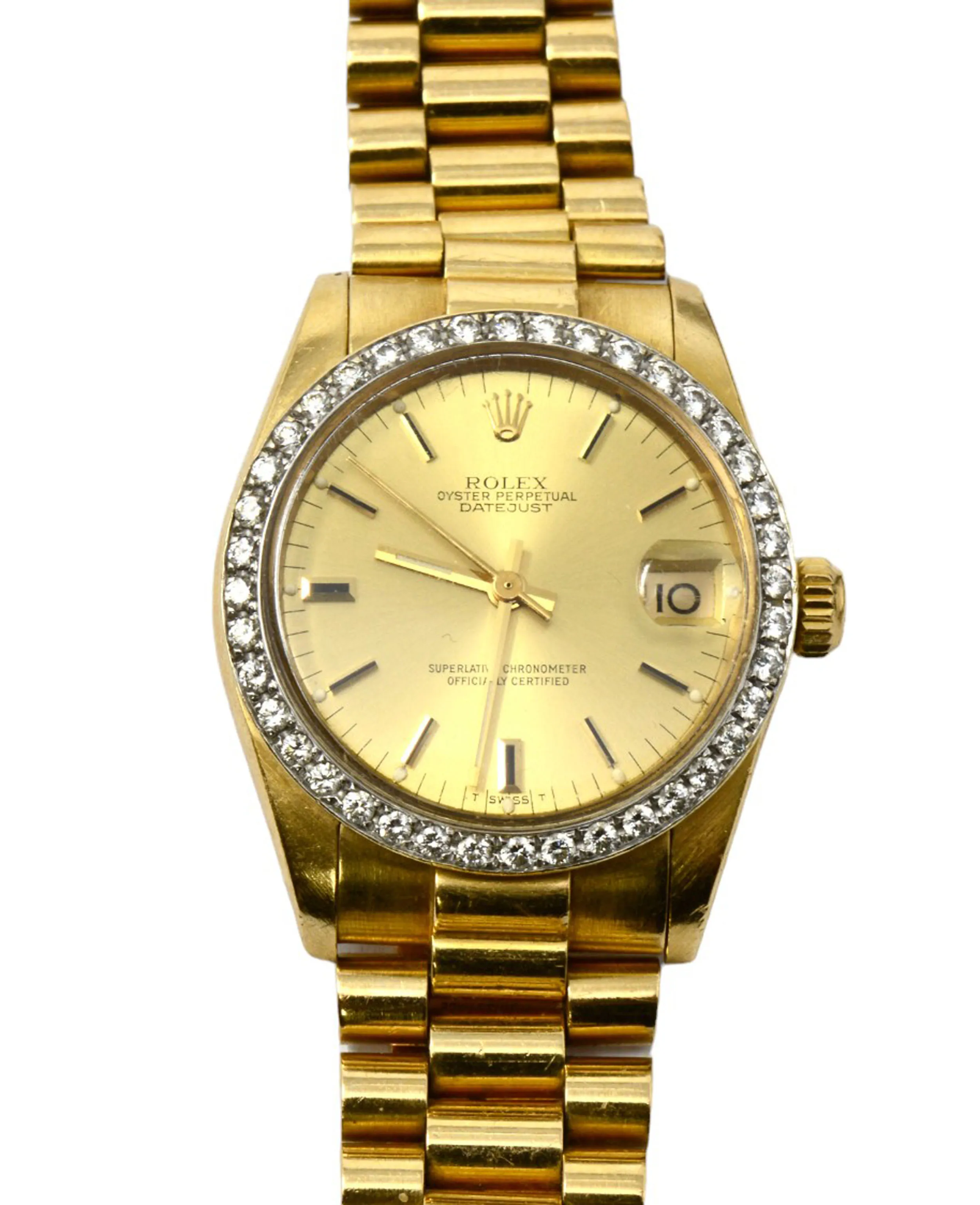 Rolex Oyster Perpetual Superlative 31mm Diamond and 18k yellow gold