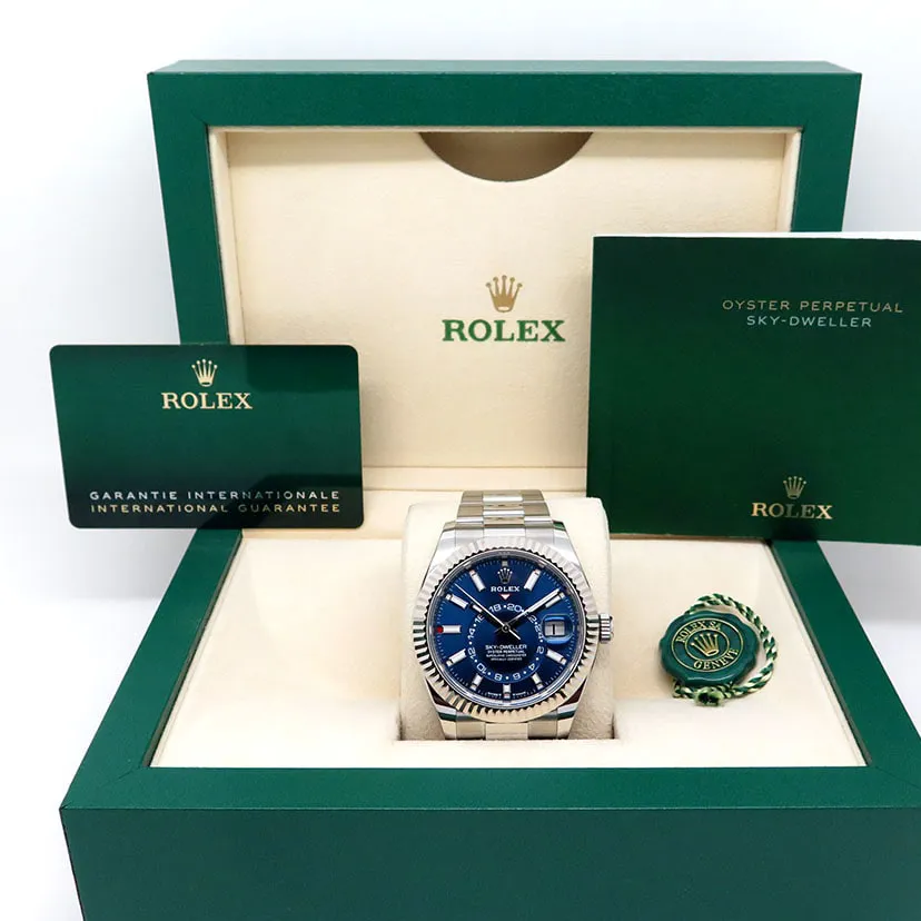 Rolex Sky-Dweller 336934-0005 42mm White gold and Oystersteel Blue 6