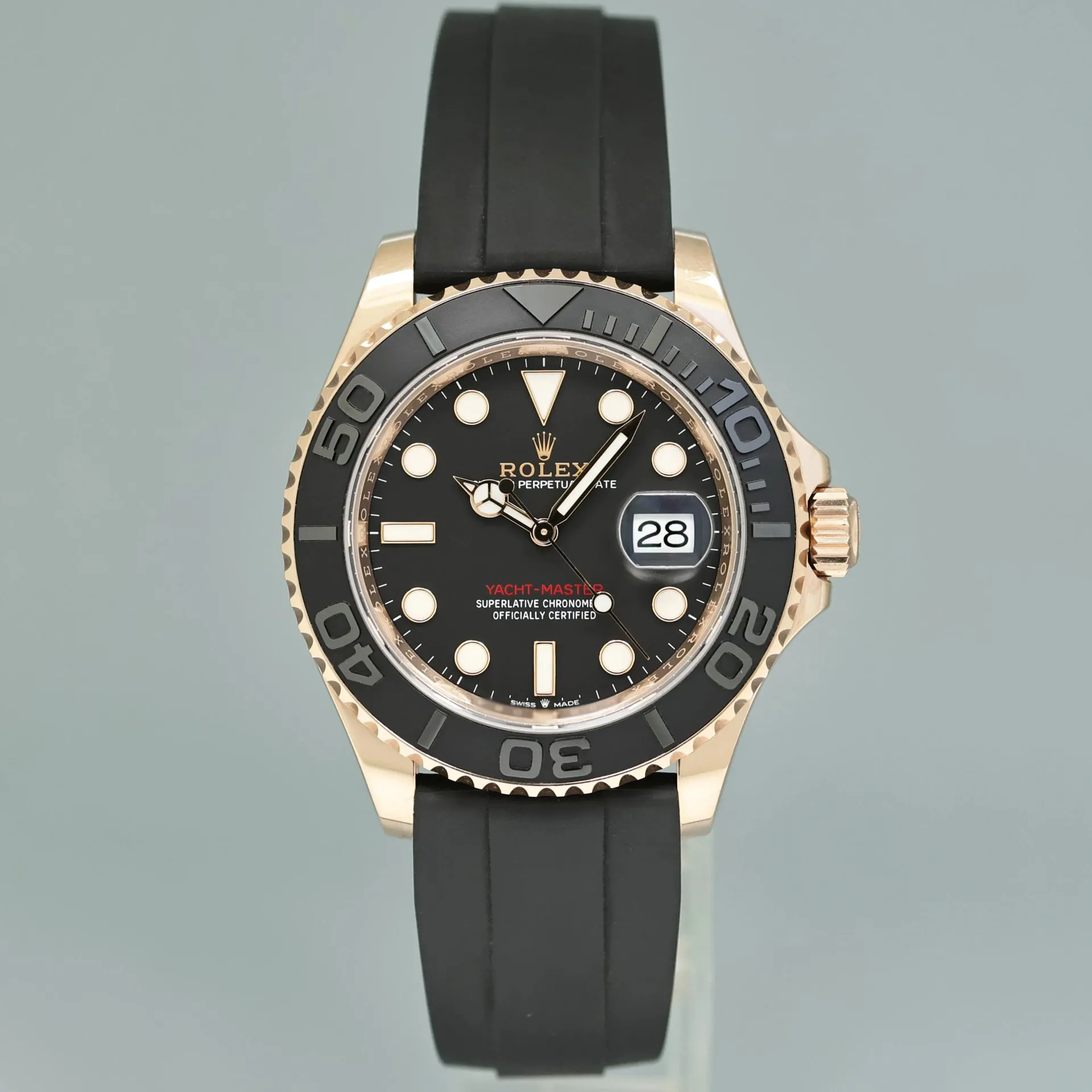 Rolex Yacht-Master 126655-0002 40mm Everose gold Black