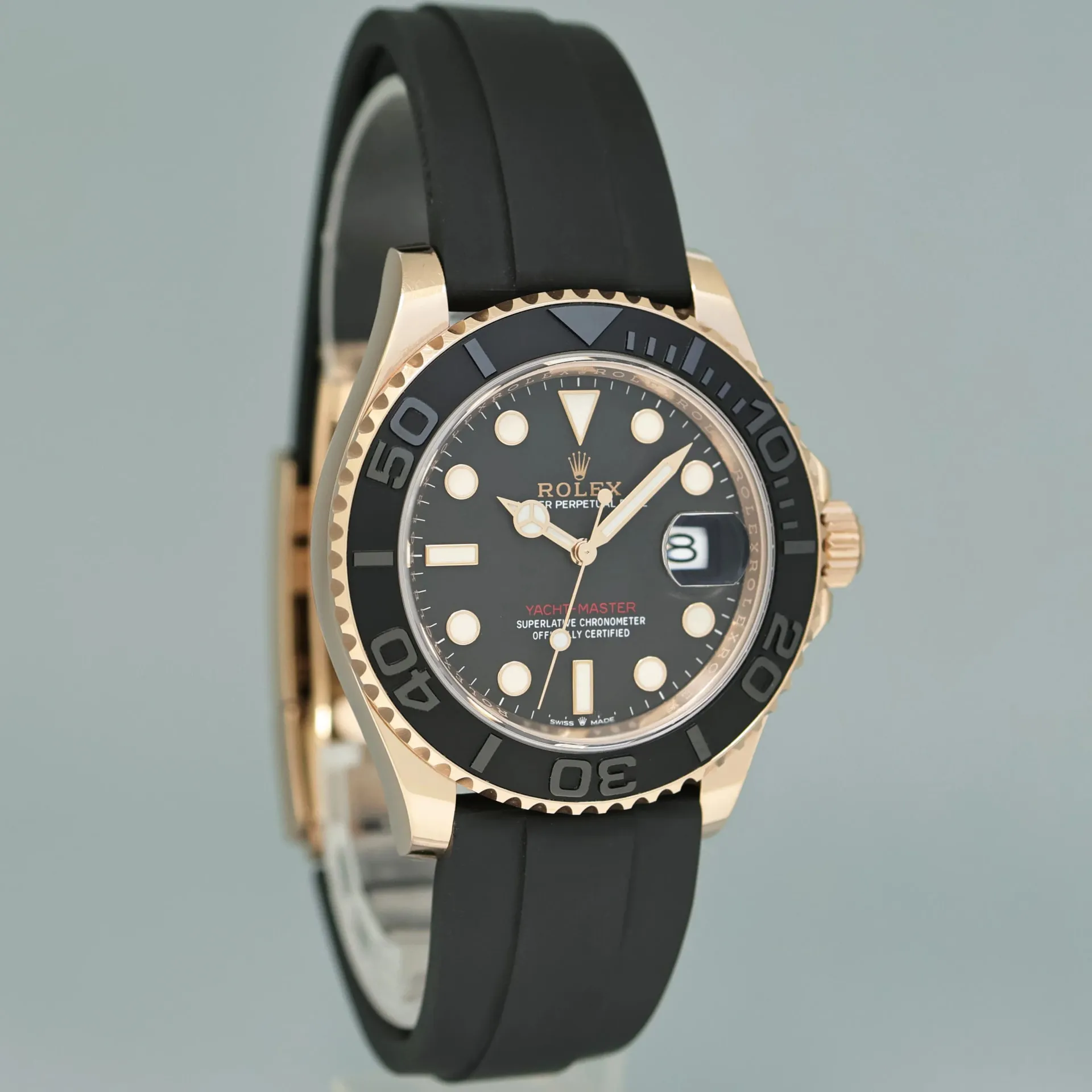 Rolex Yacht-Master 126655-0002 40mm Everose gold Black 1