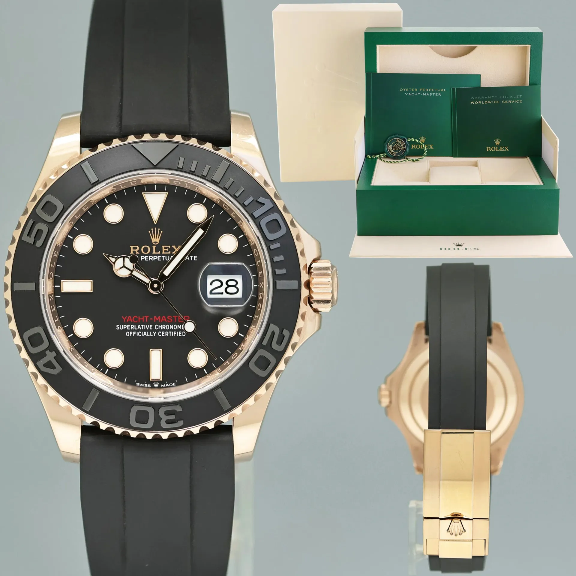 Rolex Yacht-Master 126655-0002 40mm Everose gold Black 6