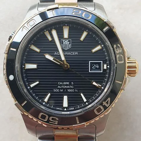 TAG Heuer Aquaracer WAK2122.BB0835 41mm Yellow gold and Stainless steel Black