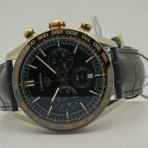 TAG Heuer Carrera CBN2A5A.FC6481 44mm Yellow gold and Stainless steel Black 9