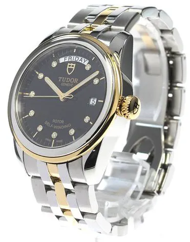 Tudor Glamour 56003 39mm yg Black 1