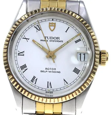 Tudor Prince Oysterdate 75403 32mm Yellow gold and Stainless steel White