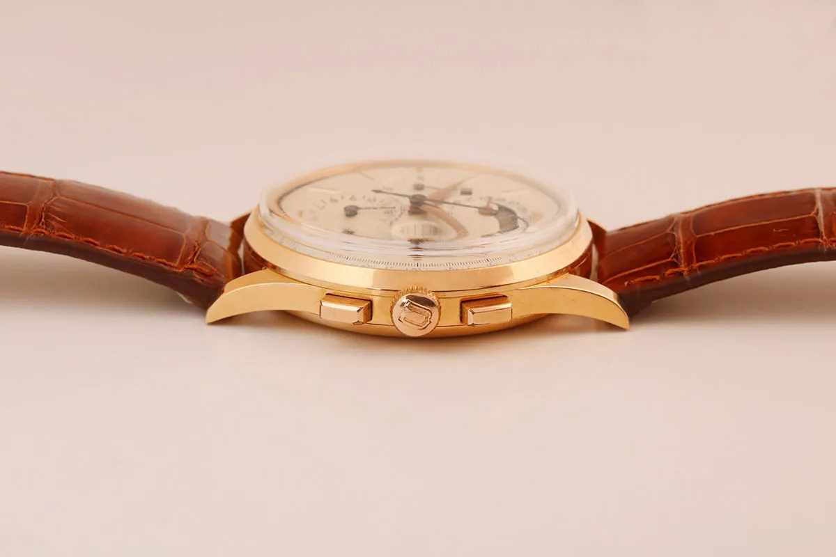 Universal Genève Tri-Compax 12296 37mm Rose gold and 18k rose gold Silver 3