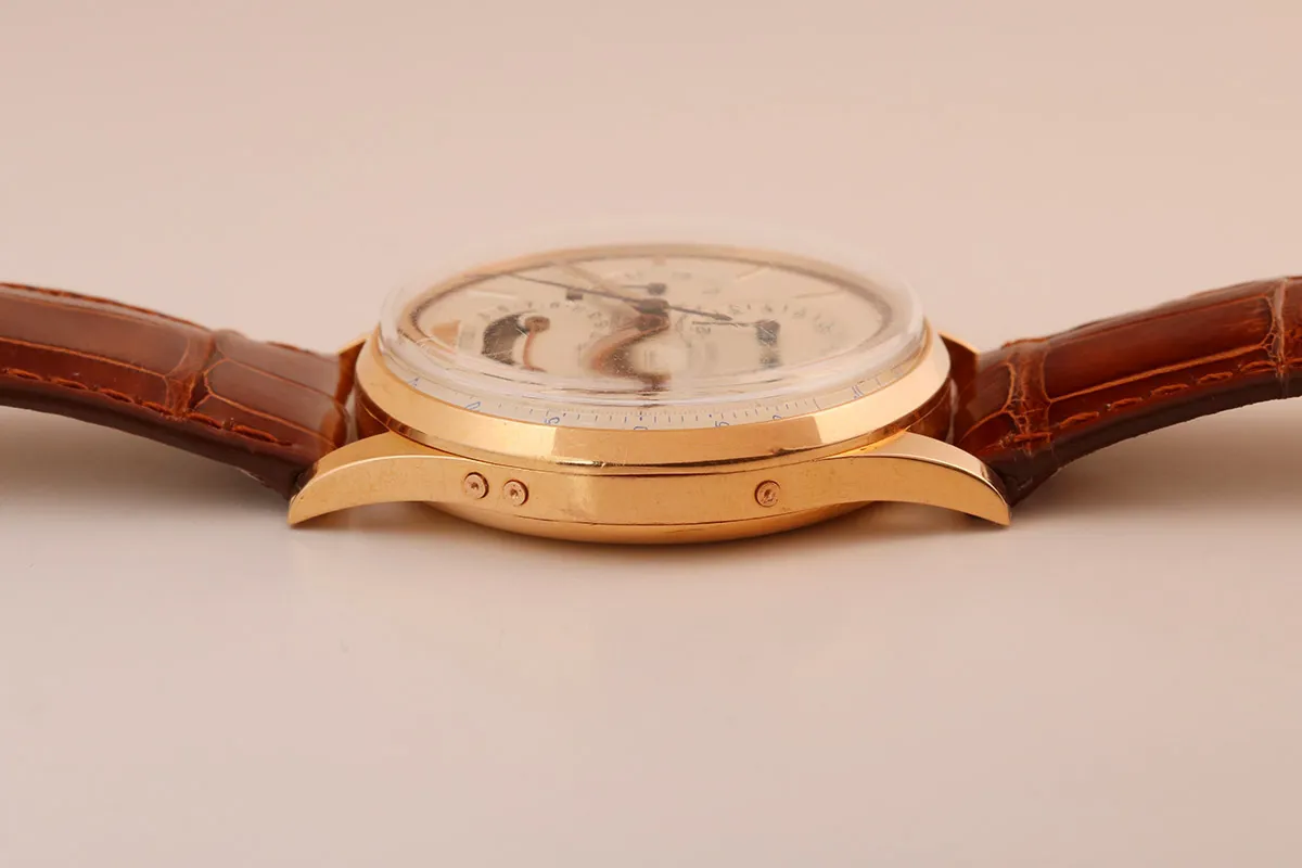 Universal Genève Tri-Compax 12296 37mm Rose gold and 18k rose gold Silver 4